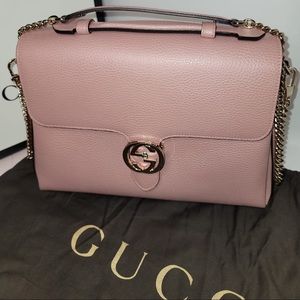 GUCCI Dollar Calfskin Interlocking G  Shoulder Bag, brand new. 100% Authentic